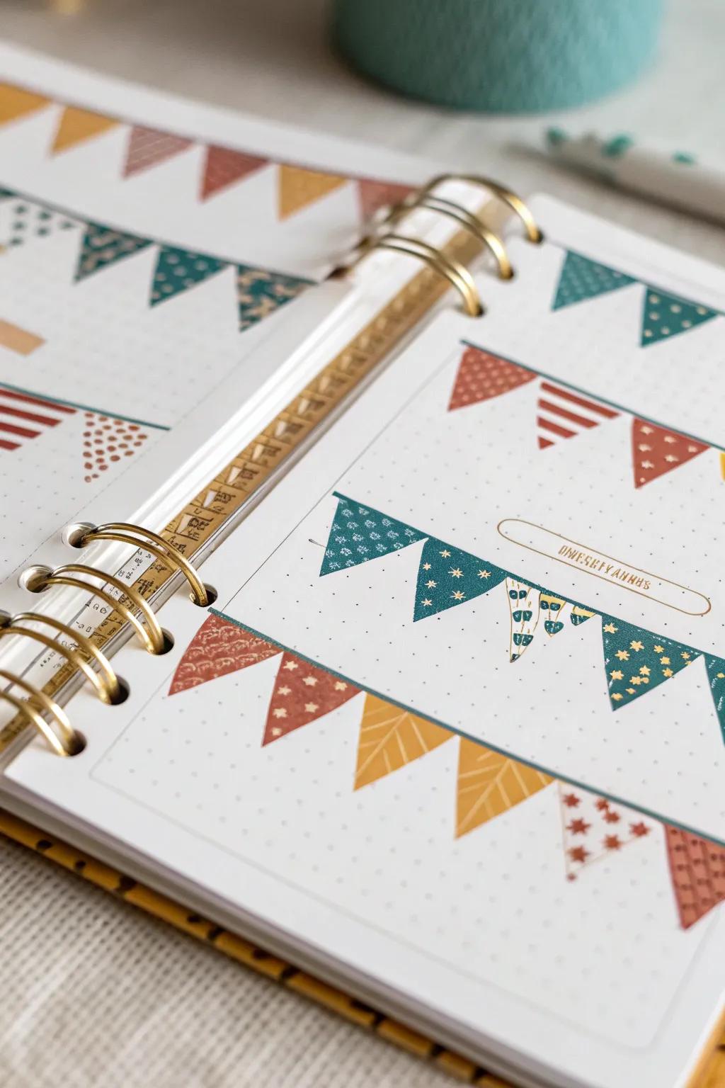 Elevate your planner game with whimsical washi tape designs that add charm and creativity to every page.