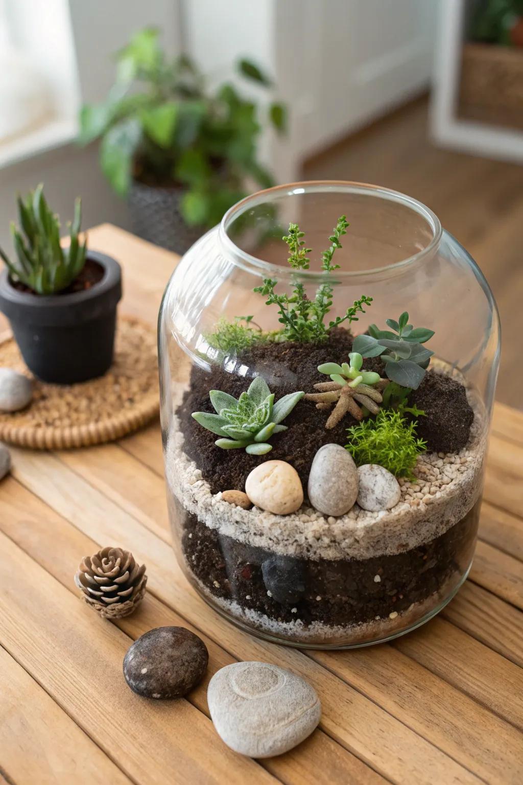 Bring nature indoors with a DIY terrarium kit.