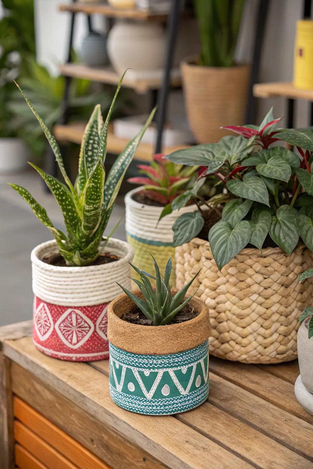 Elevate your plant style with creative pot covers.