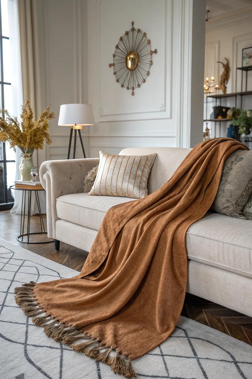 Cozy and chic: the perfect throw for any living space.