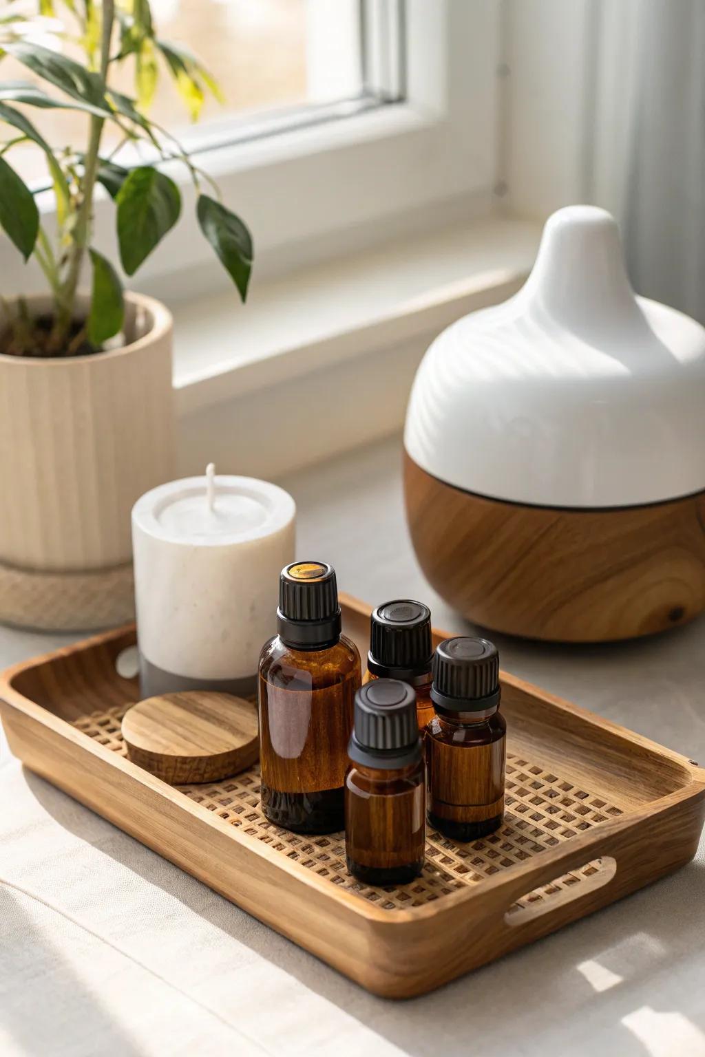 Essential oils offer a natural way to relax and rejuvenate.