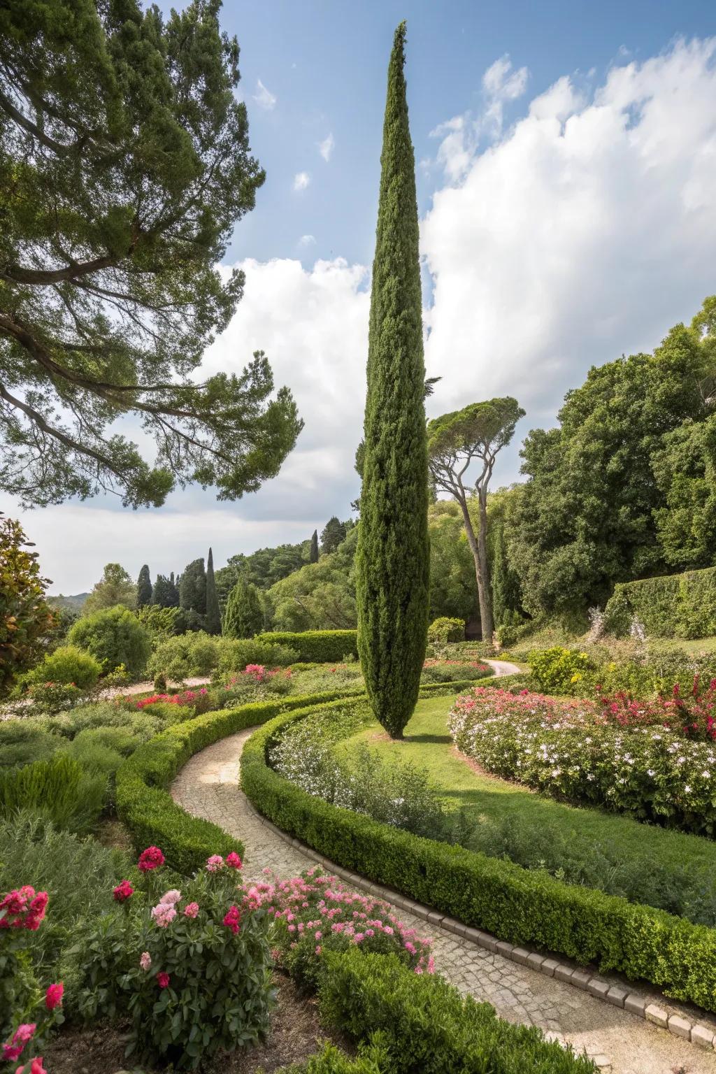 Italian cypress trees make stunning focal points in any landscape.