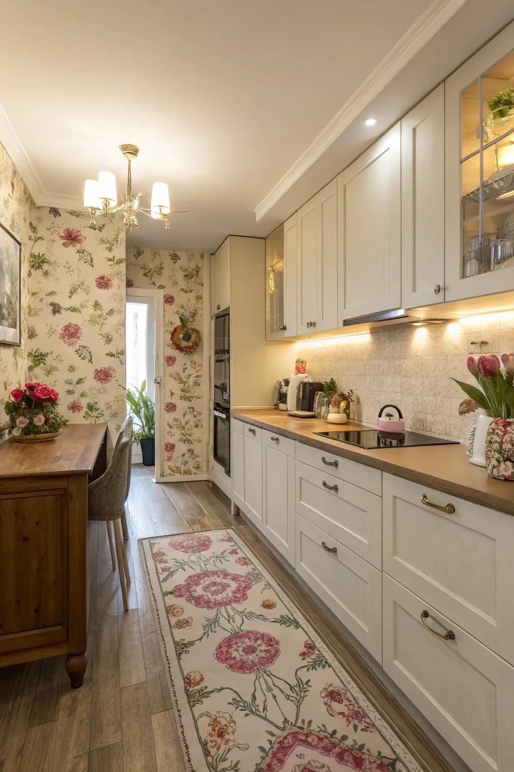 Wallpaper that adds charm and character to your kitchen.