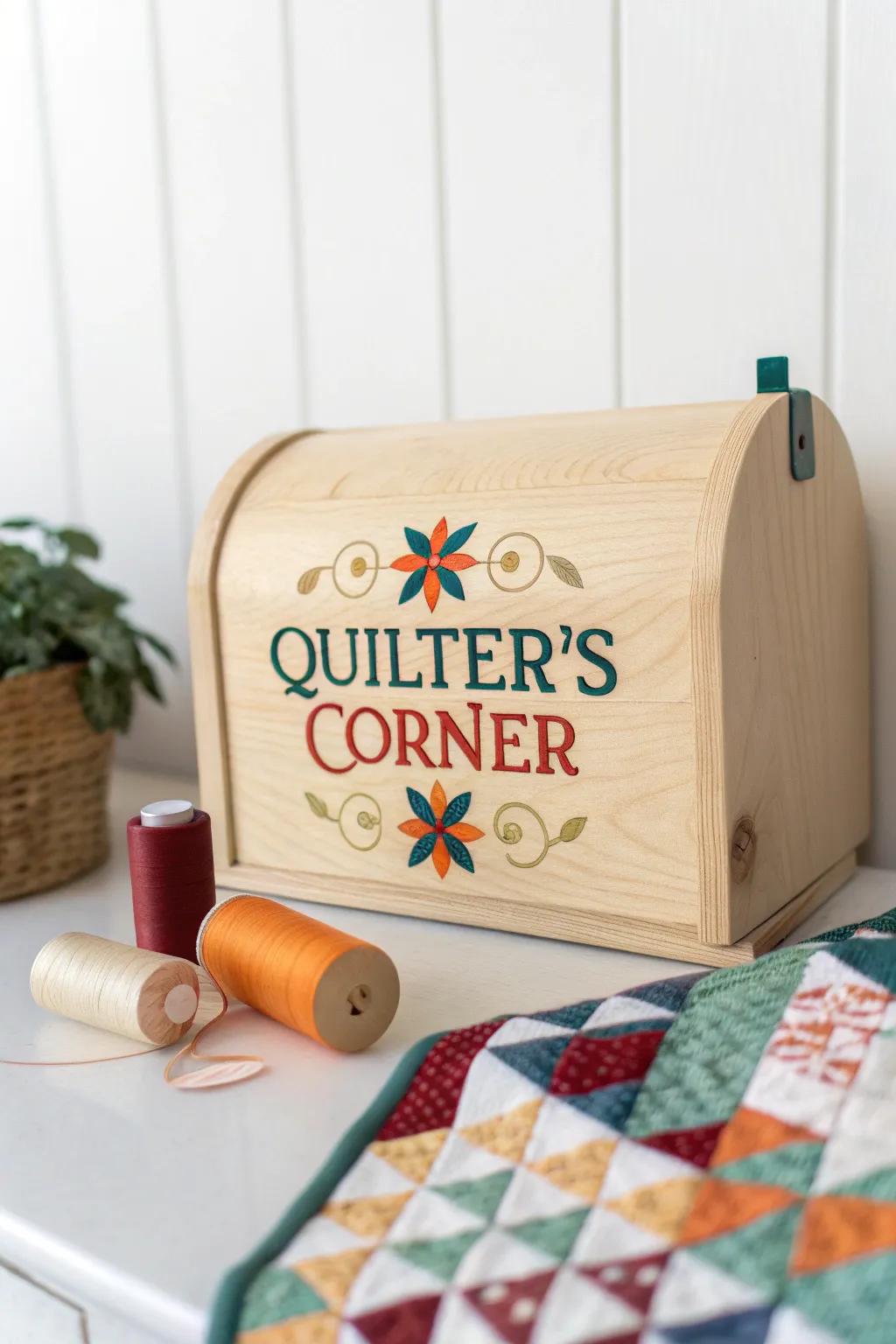 Craft your identity with style – welcome to 'Quilter's Corner'.