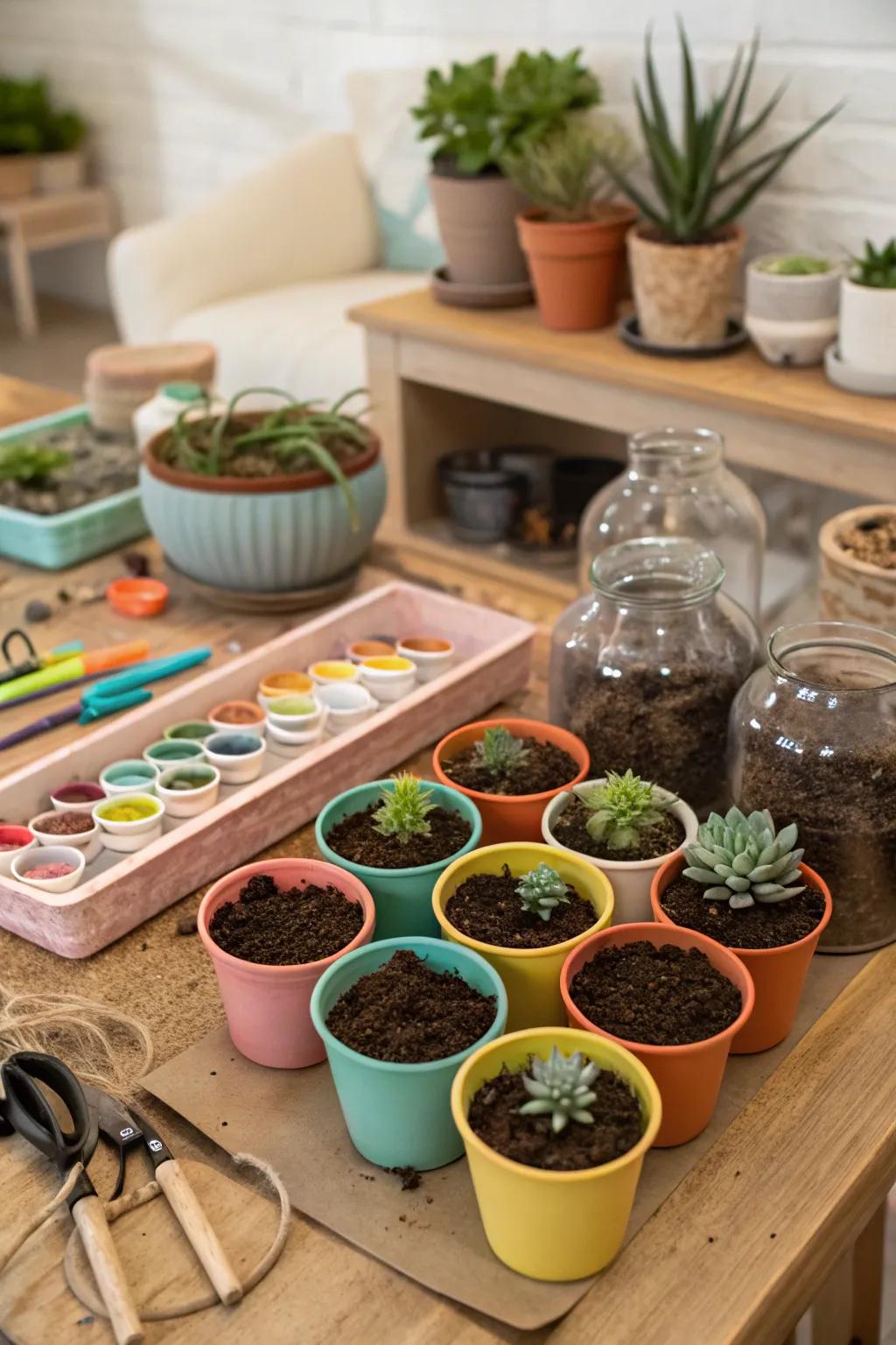 Garden craft spot: nurturing creativity with nature.