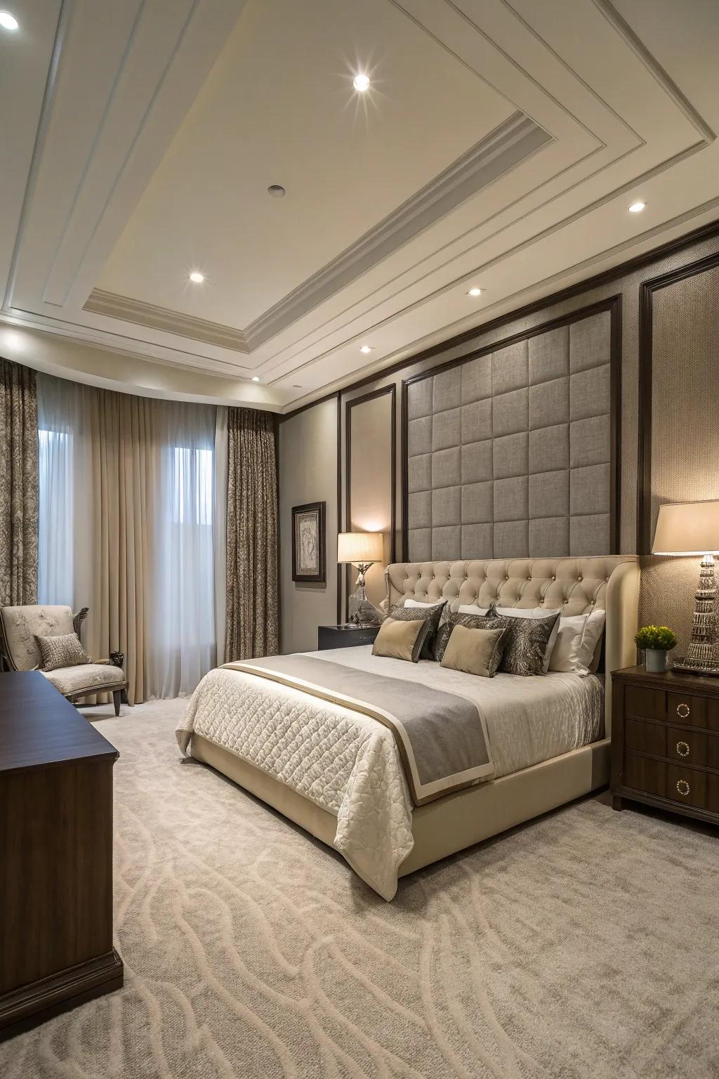 Create a tranquil retreat with acoustic features in your master suite.