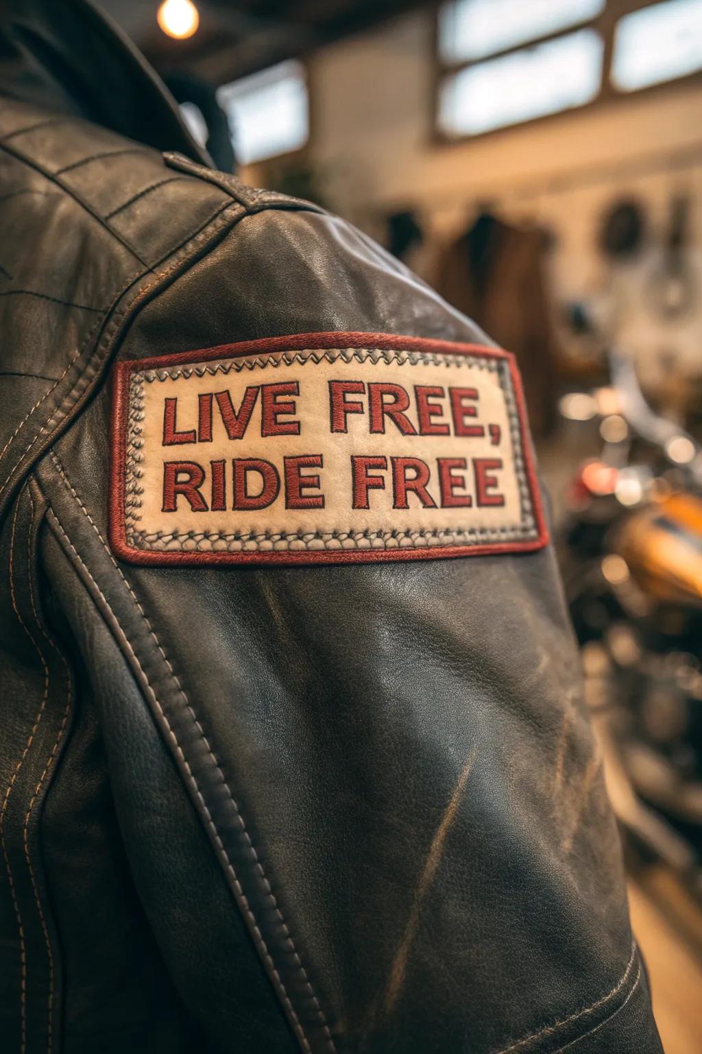 Embrace the ride: Let your gear tell your story with inspiring patches.