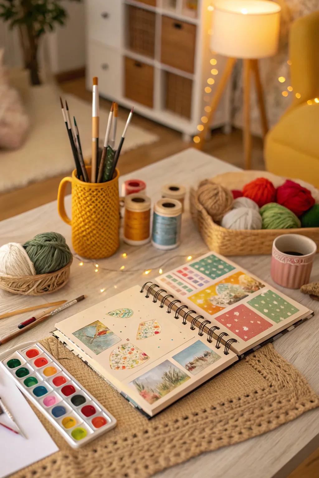 A crafting session is a creative way to spend time together and make memories.