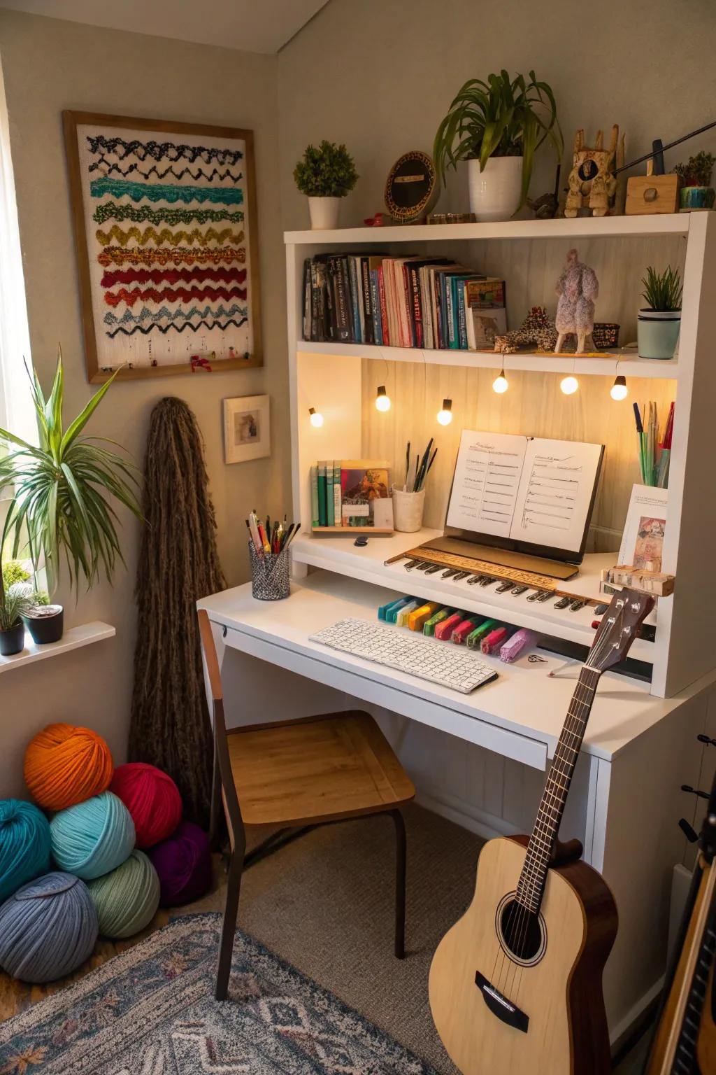 A personalized creative nook for hobbyists