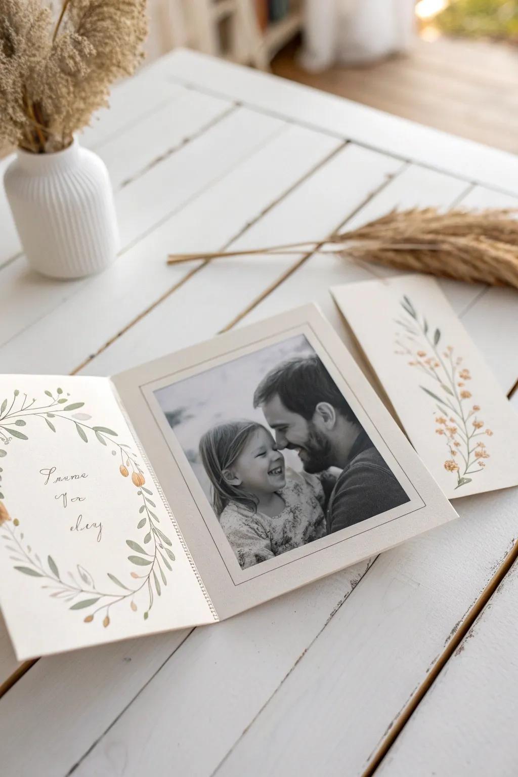 Capture the essence of family love with a minimalist touch.