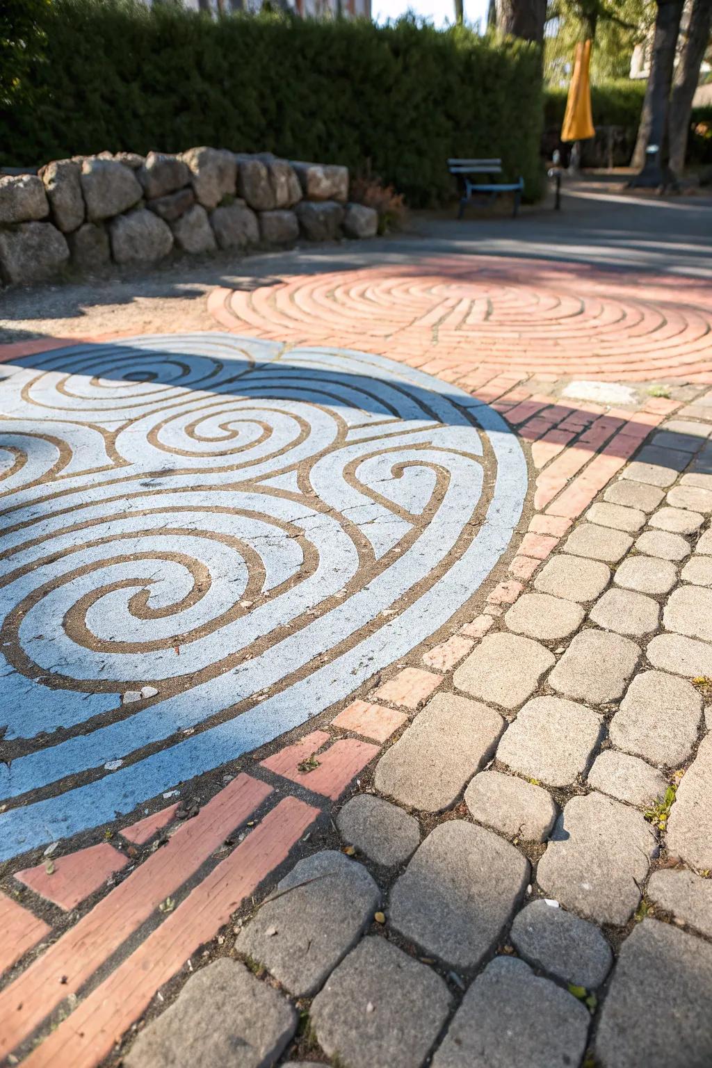 Unlock creativity with a vibrant chalk maze adventure!