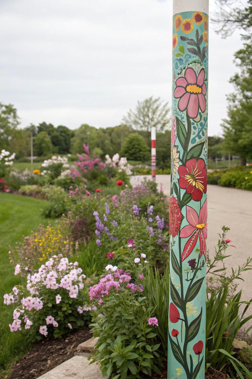 Create a forever-blooming garden with a floral fantasy pole.