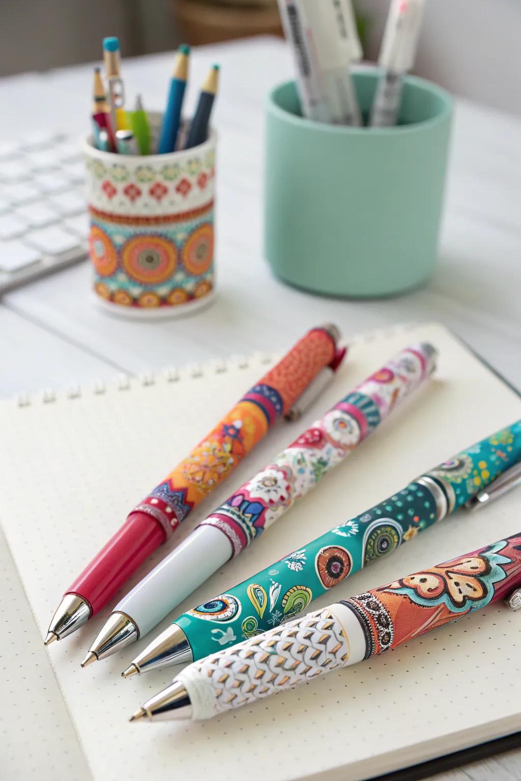 Make your writing experience special with personalized polymer clay pens.