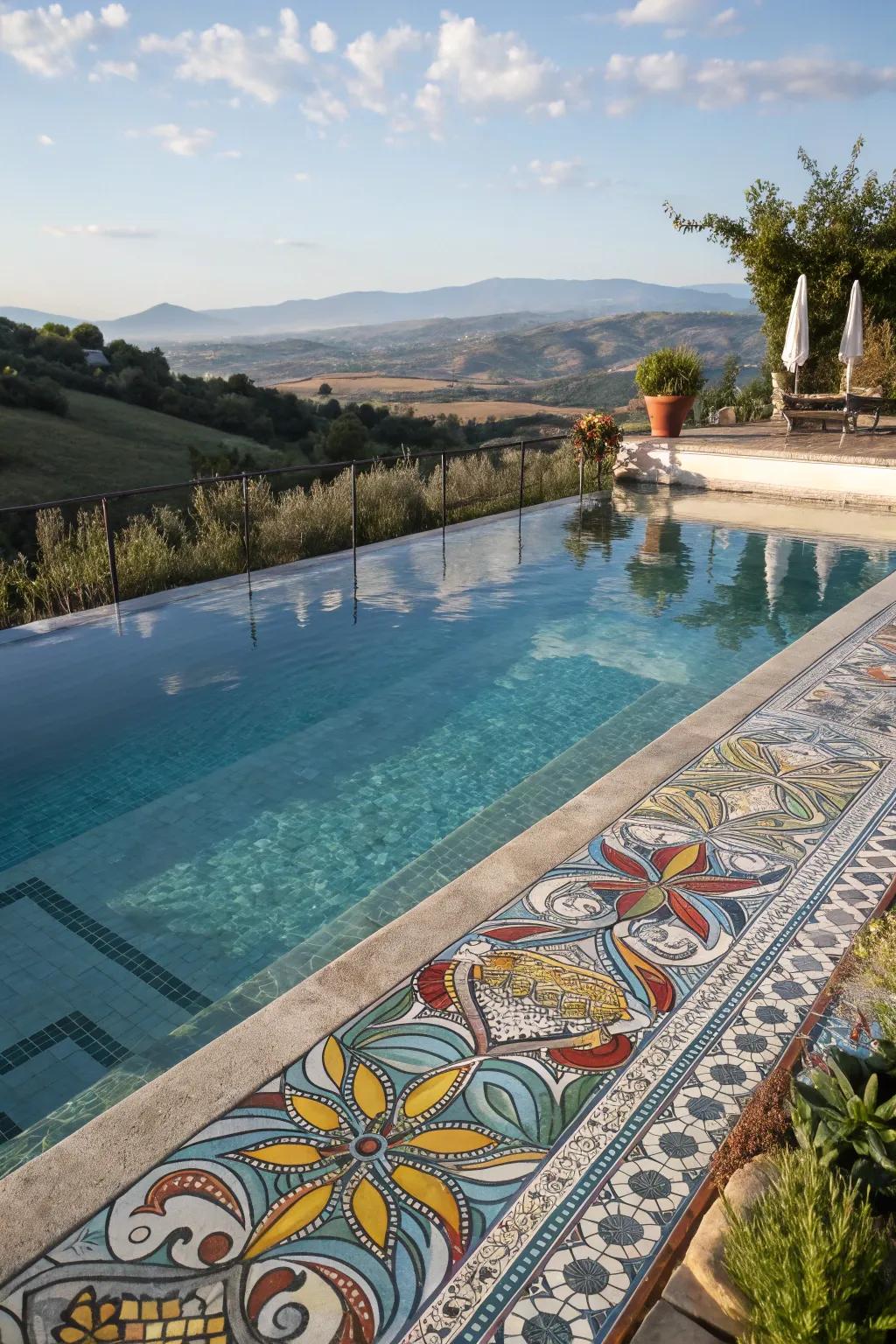 Give your pool a polished look with elegant borders.