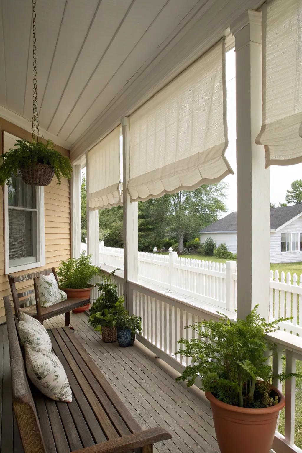 Pleated paper shades offer an easy and budget-friendly solution.