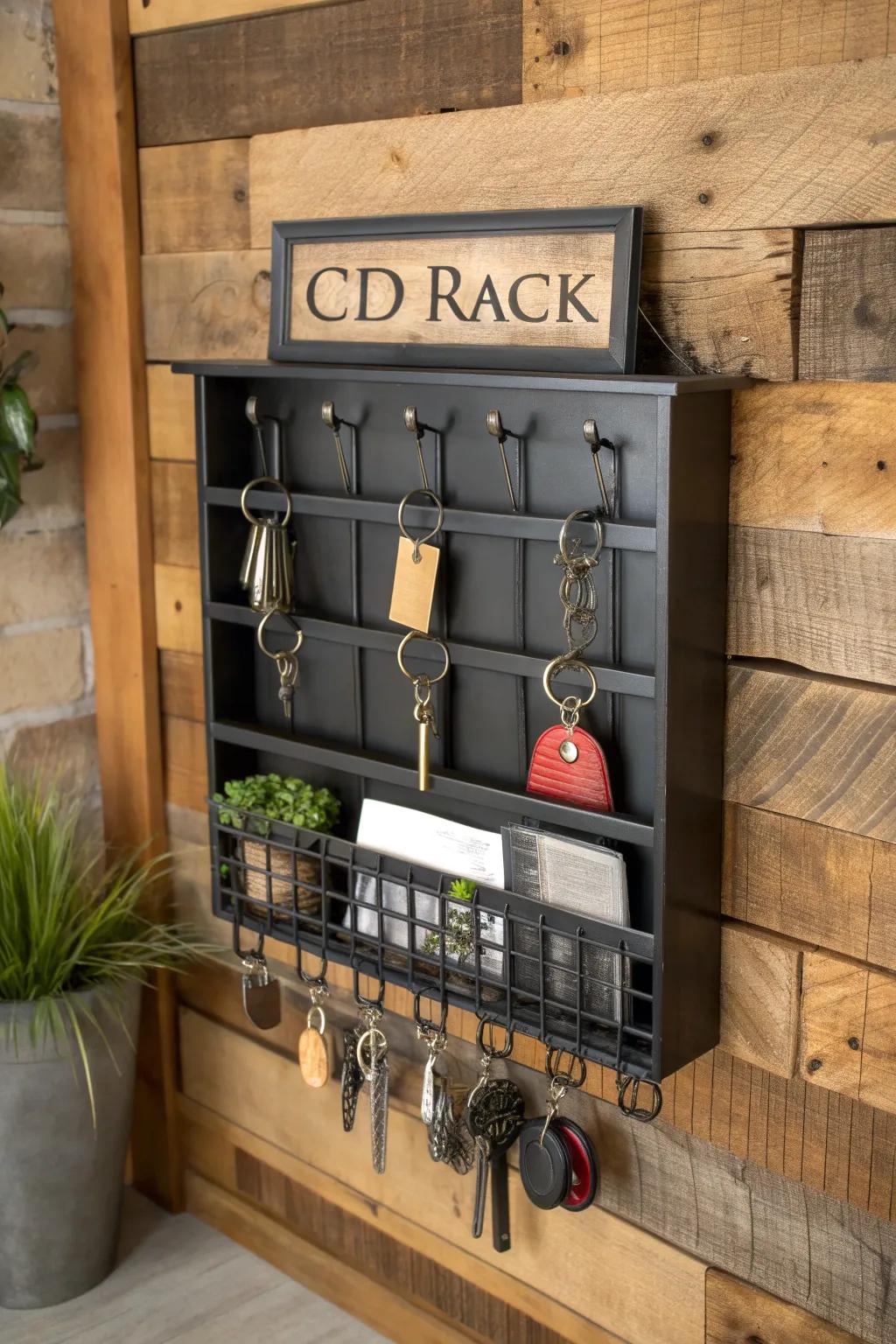 Transform your entryway with this sleek and stylish catch-all solution.