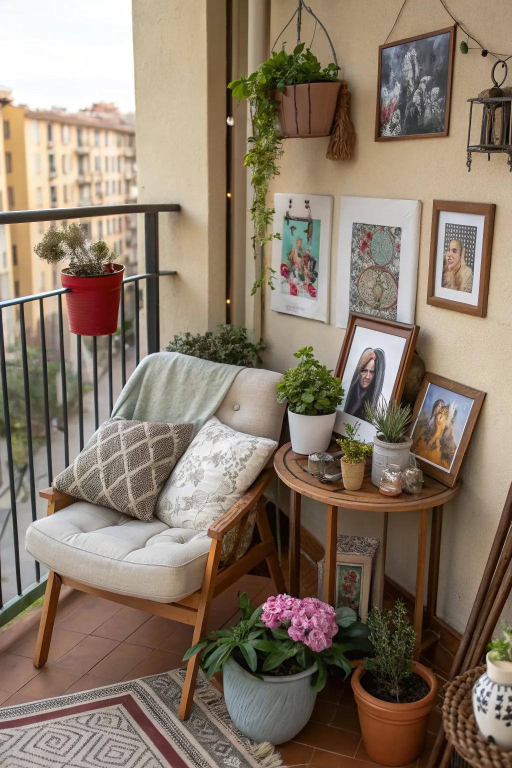 Infuse personal touches to make your balcony uniquely yours.