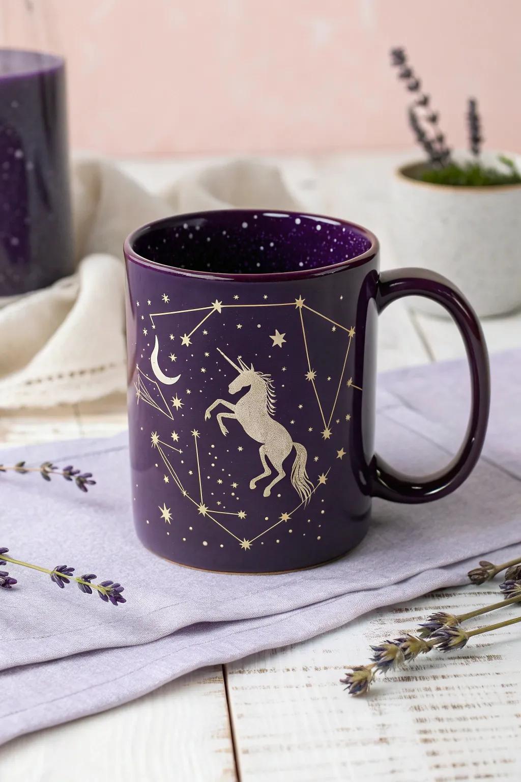 Sip into the magic of the cosmos with this enchanting mystical mug.