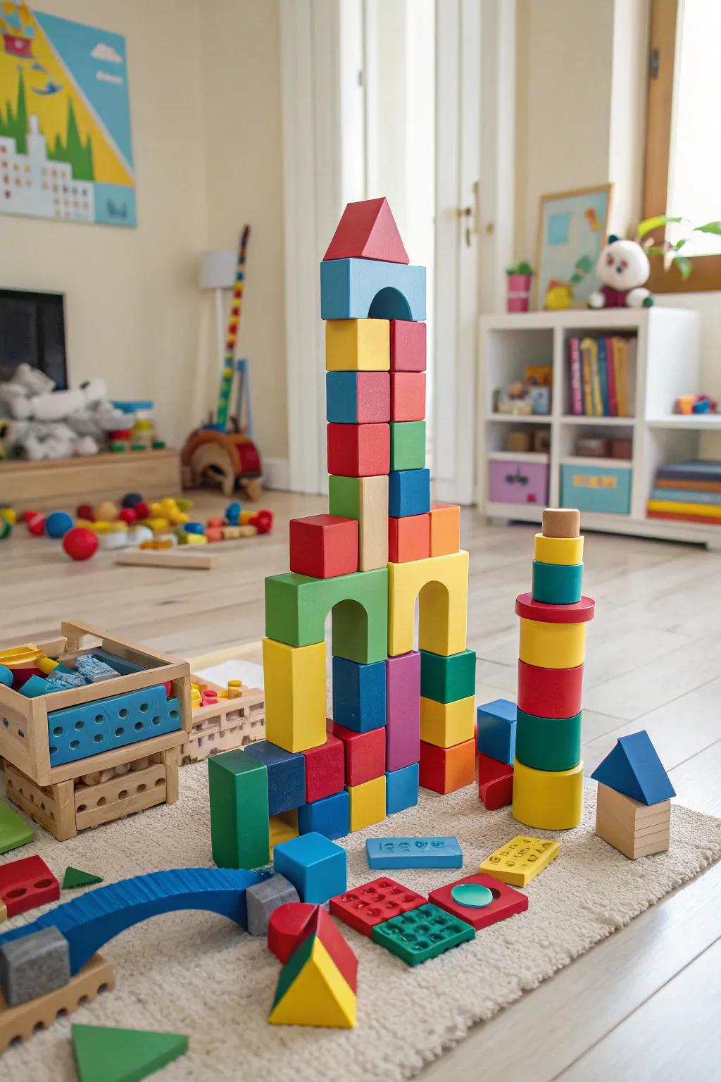 Creative building blocks provide endless possibilities for play.