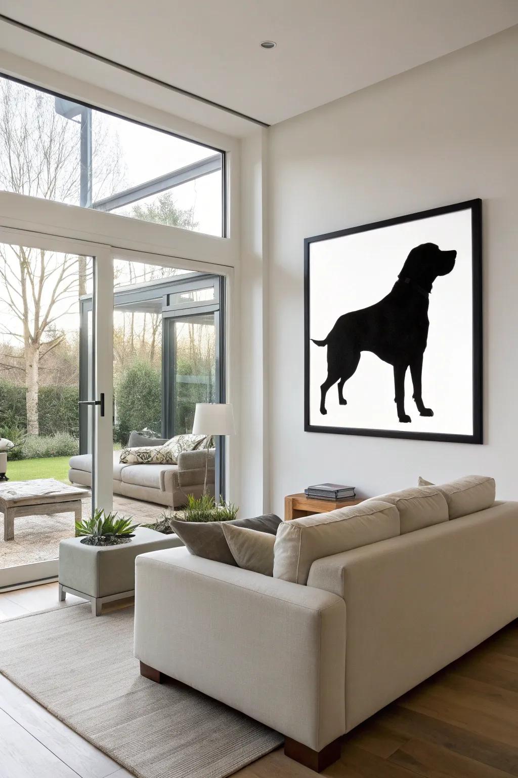 Celebrate their unique form with silhouette art.