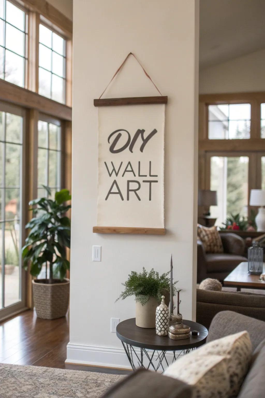 DIY wall art, a meaningful addition to any home decor.