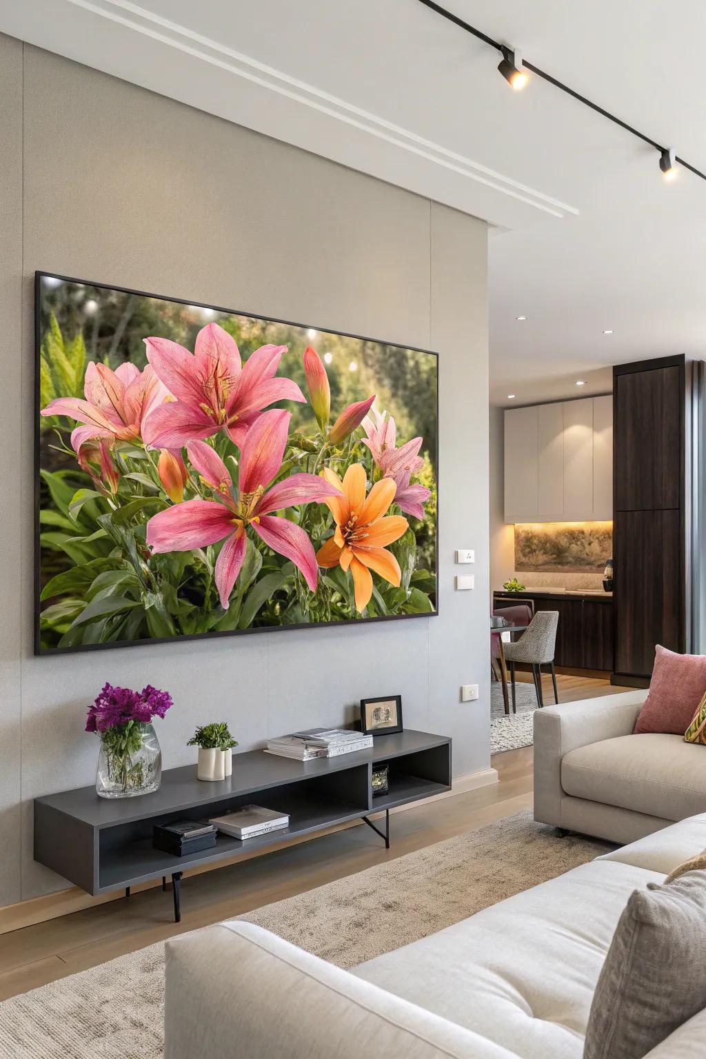 3D floral art brings depth and romance to your walls.