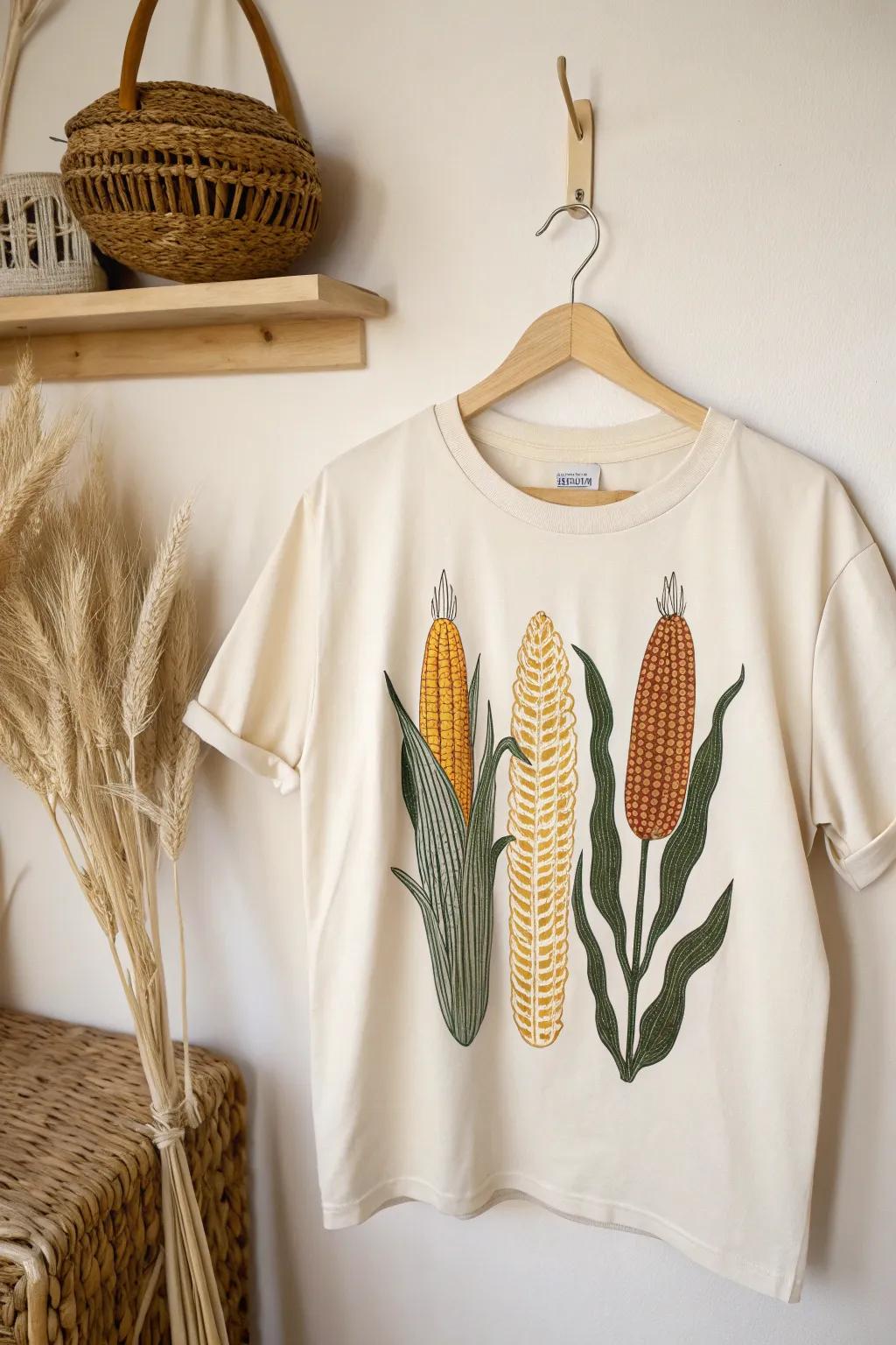 Embrace the Harvest: Celebrate Thanksgiving in style with this stunning vinyl shirt, where minimalism meets vibrant autumn hues.