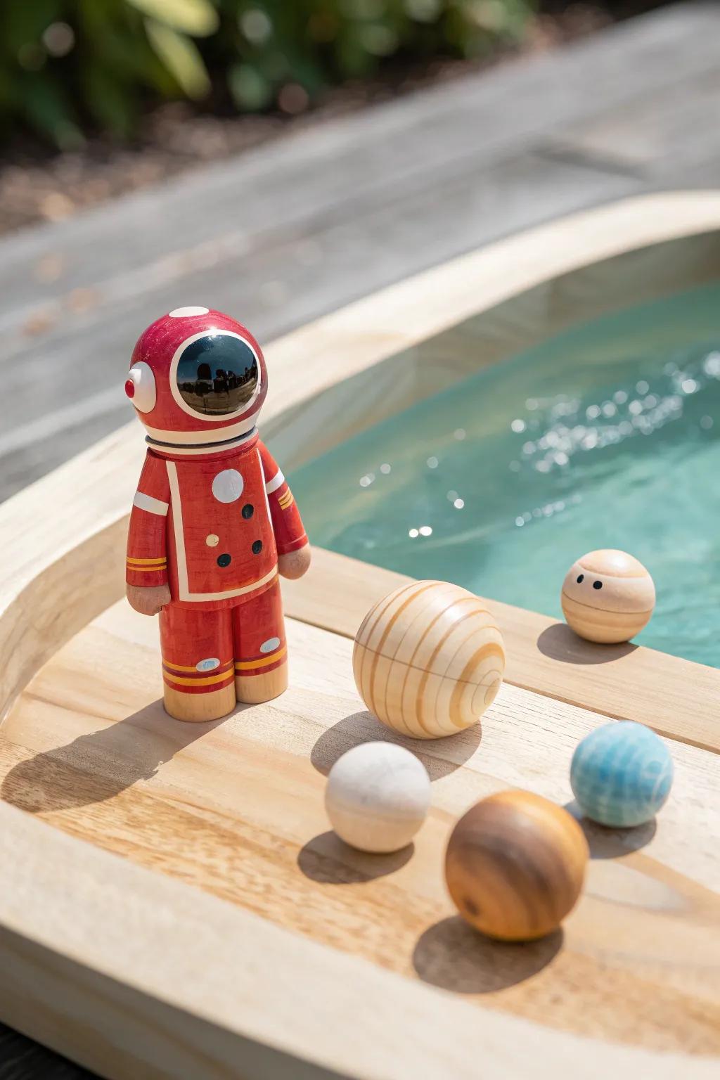 Launch into a cosmic journey with this enchanting outer space water table setup!
