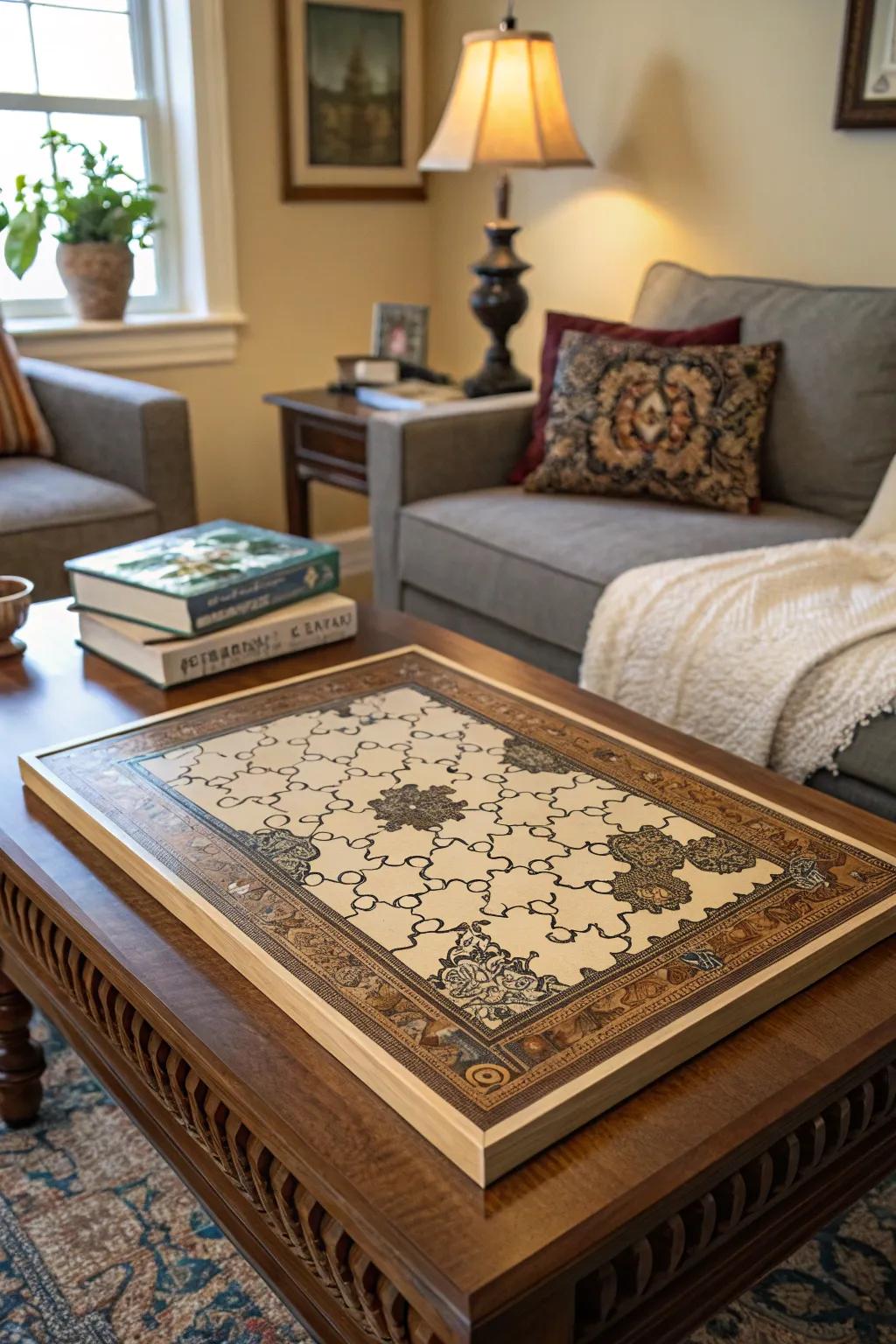 Wooden puzzles offer both a delightful challenge and beautiful decor.