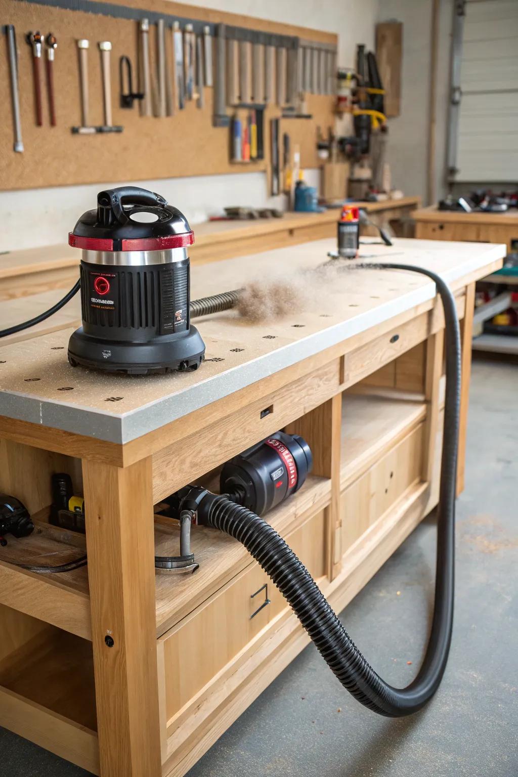 Elevate your workshop with a cutting-edge automated vacuum system—where precision meets innovation.