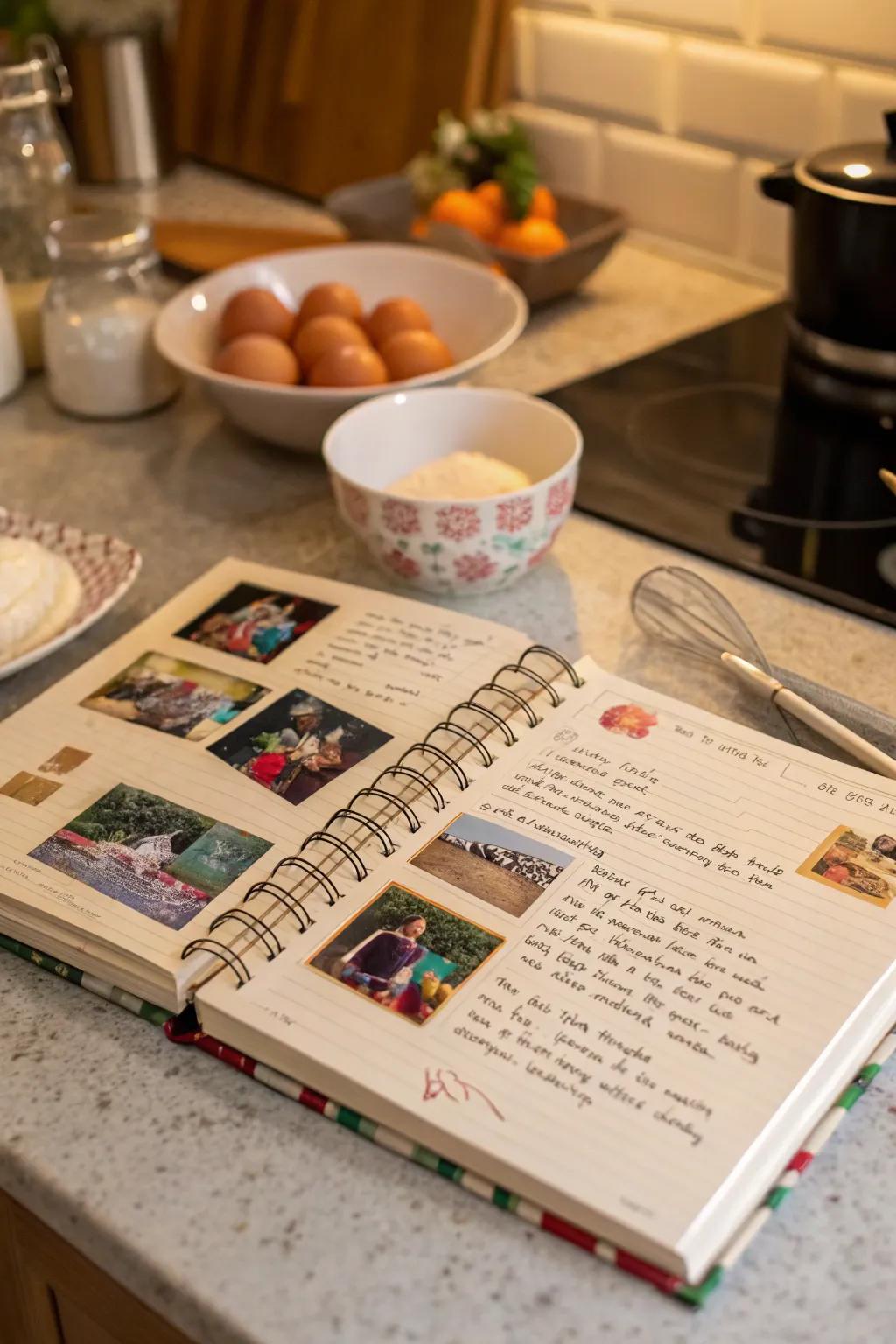 Savor your culinary journey with a personalized recipe book.