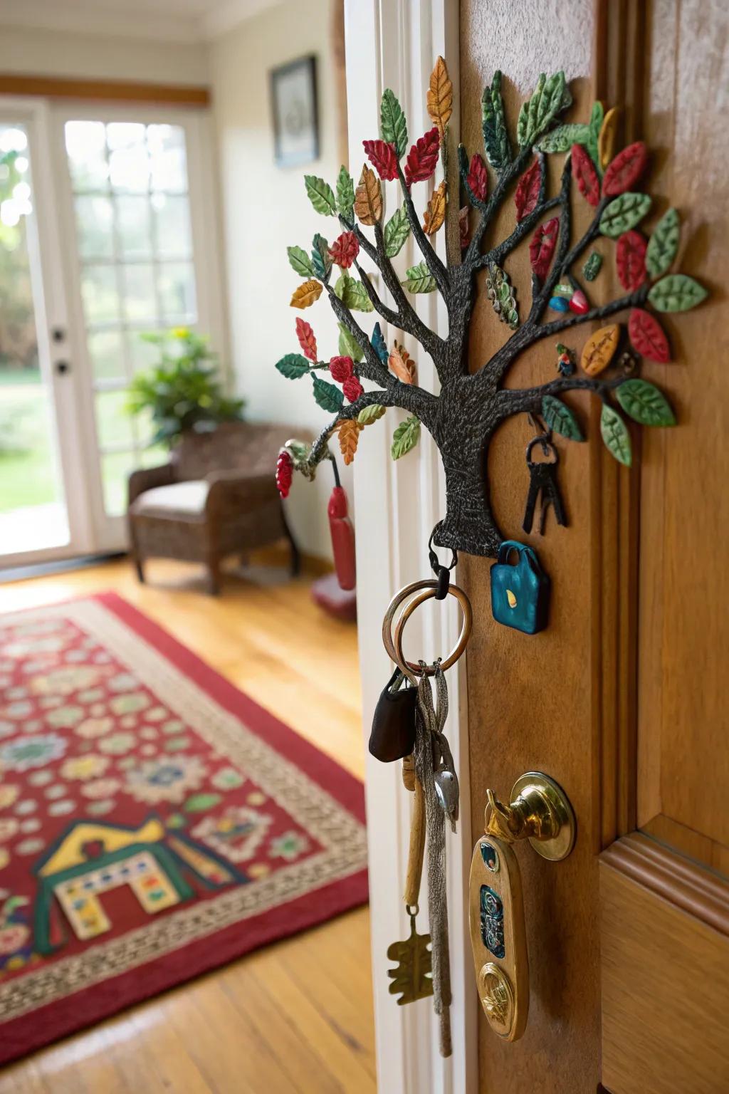 Keep your keys organized with a creative holder.