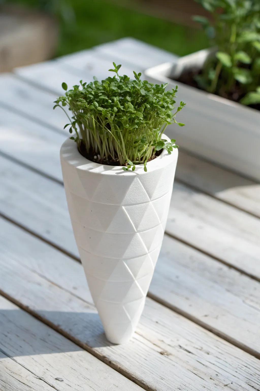 Nurture creativity and nature with this charming 3D-printed carrot planter – where imagination meets growth.