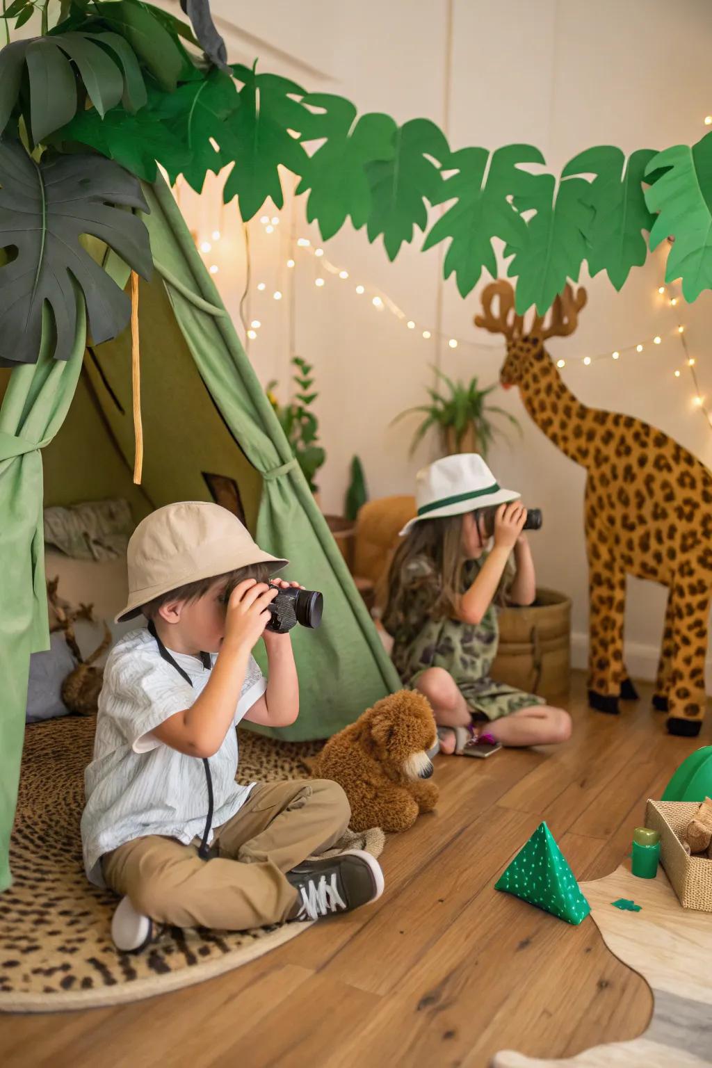 A thrilling jungle safari adventure for young explorers.