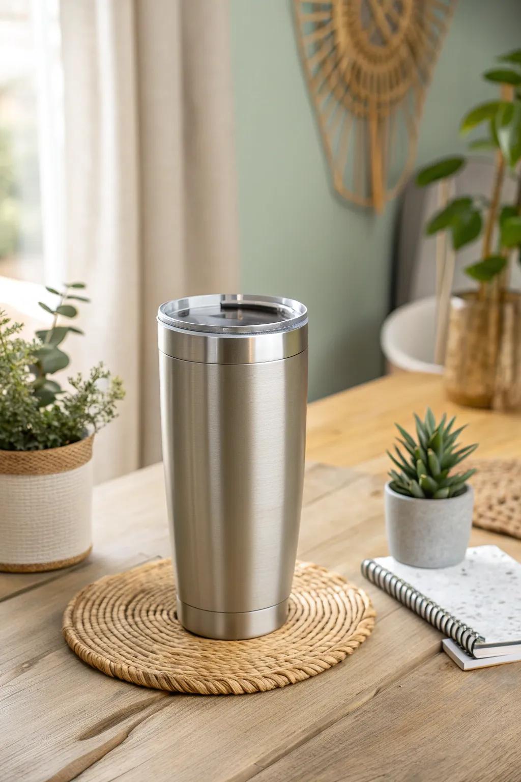 Celebrate simplicity and elegance with this modern minimalist tumbler, the perfect chic companion for your 50th birthday.