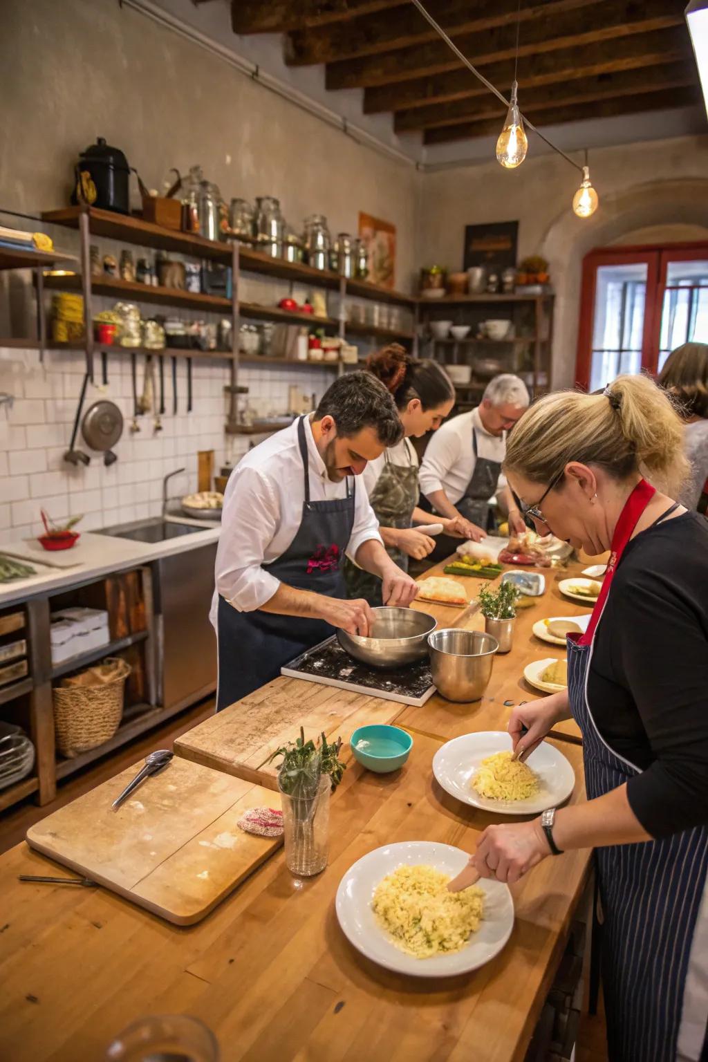 A gourmet cooking class offers new skills and delightful experiences.