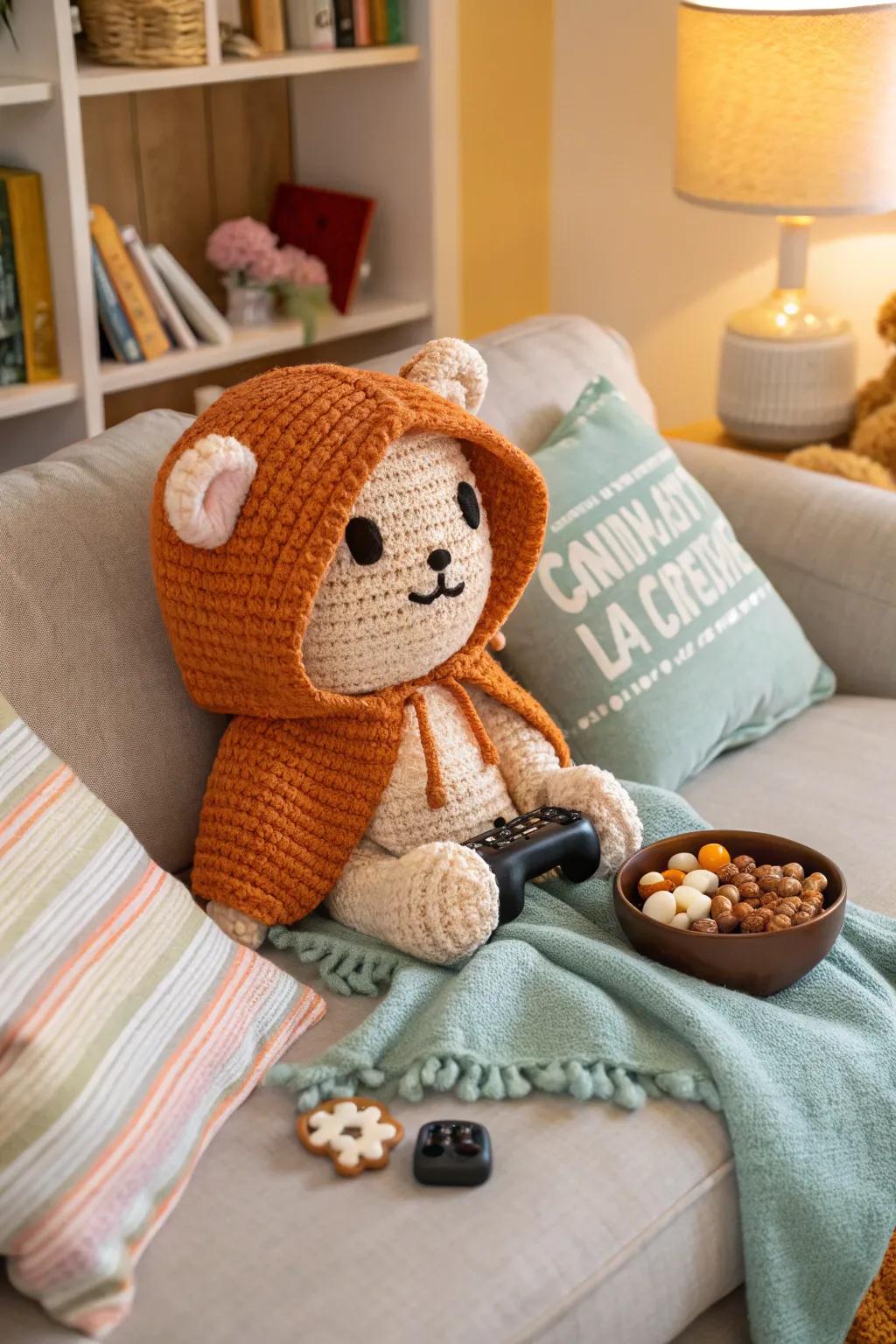 Celebrate the fun side of life with an Umaru-chan crochet doll.