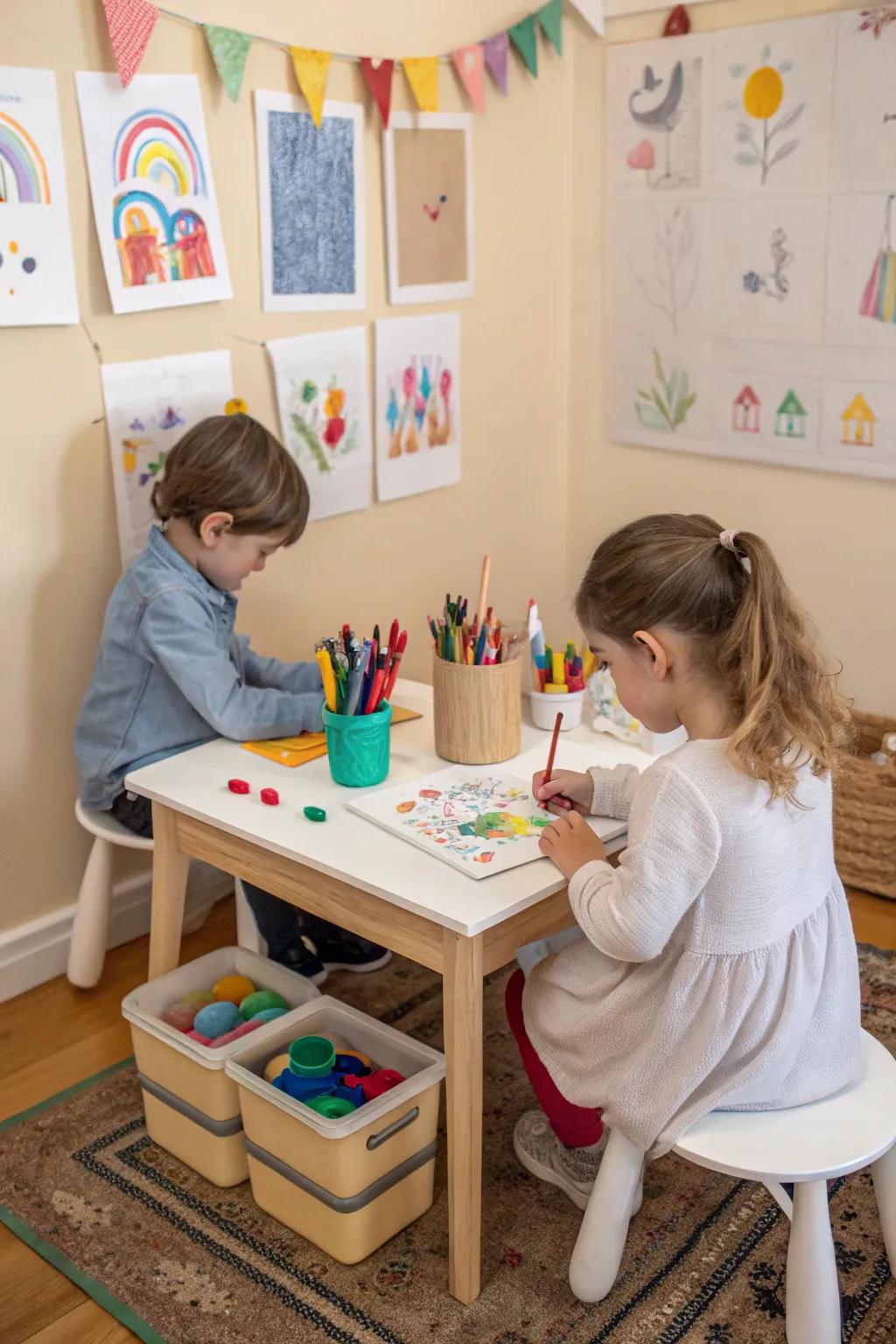 A dedicated space for kids' creativity.