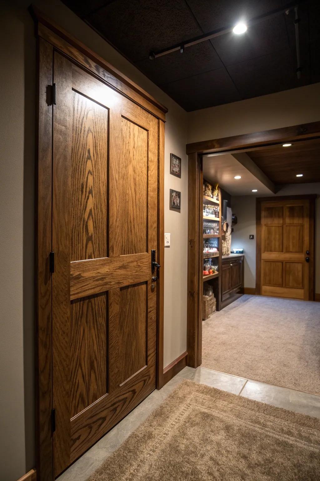 Discover the secret to uninterrupted creativity behind this handcrafted door.