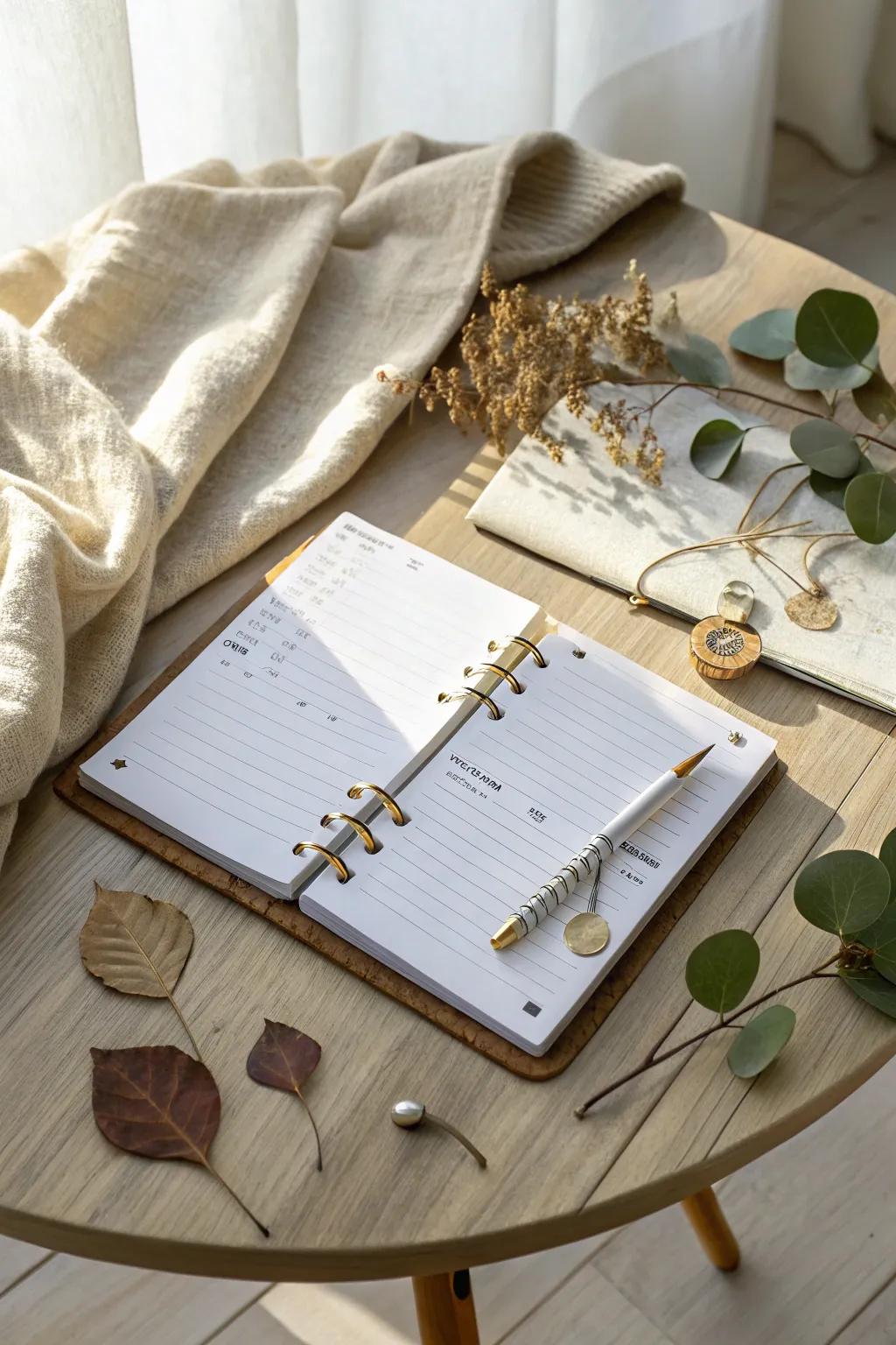 Explore the art of journaling with interactive pages that invite creativity and discovery.