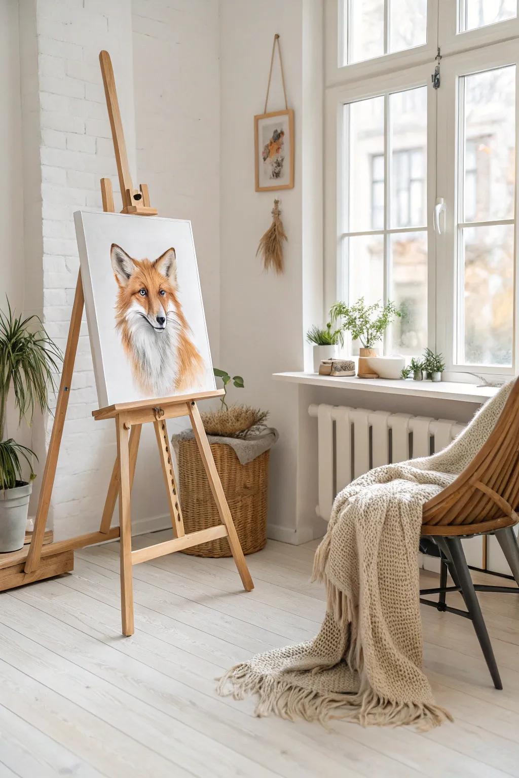 Add a touch of whimsy to your space with a charming animal portrait that captures the heart and soul of your home.