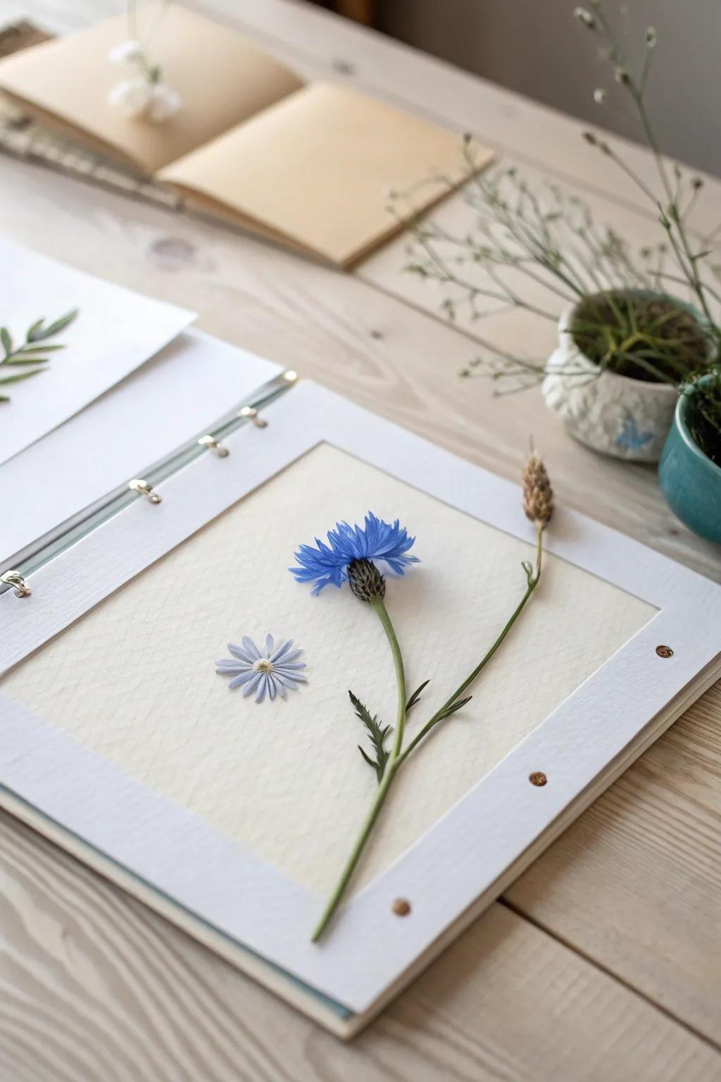 Embrace nature's elegance with a touch of blue.