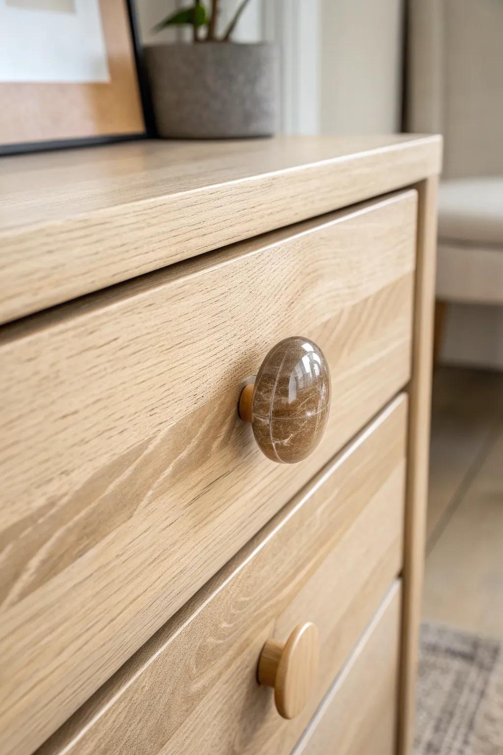 Transform your space with the natural elegance of cabochon drawer pulls—where simplicity meets artistry.