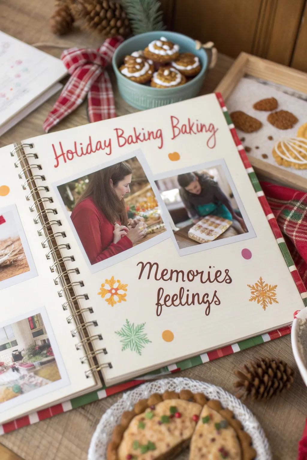 Preserve the joy of holiday baking in your scrapbook.