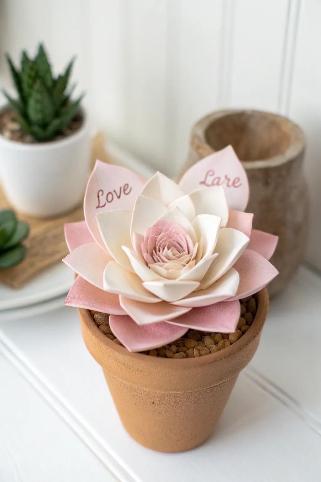 Blooming with Love: Craft a paper flower garden that grows with faith and messages of divine love.