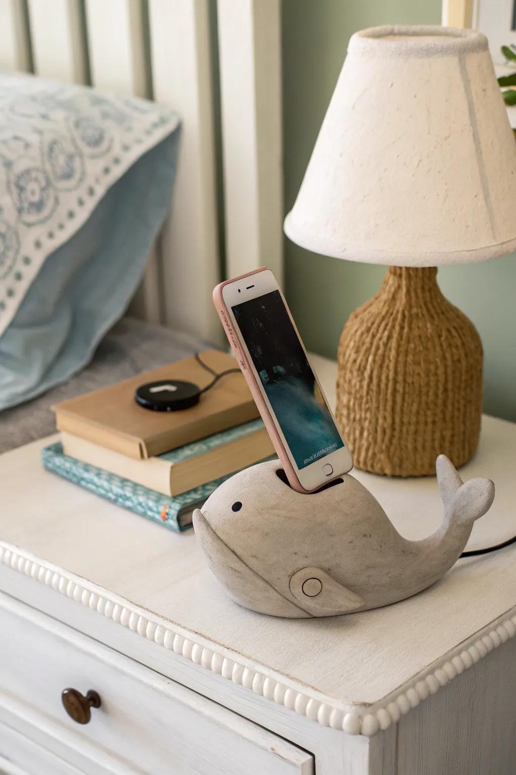 Keep your phone handy with a stylish clay mobile holder.