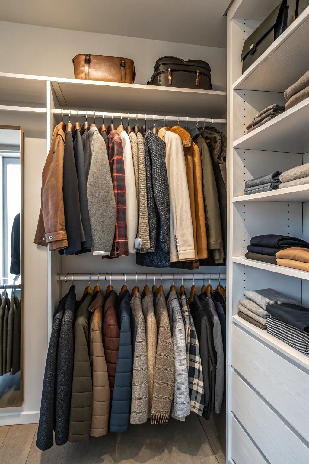 Keep your closet current with a seasonal swap system.