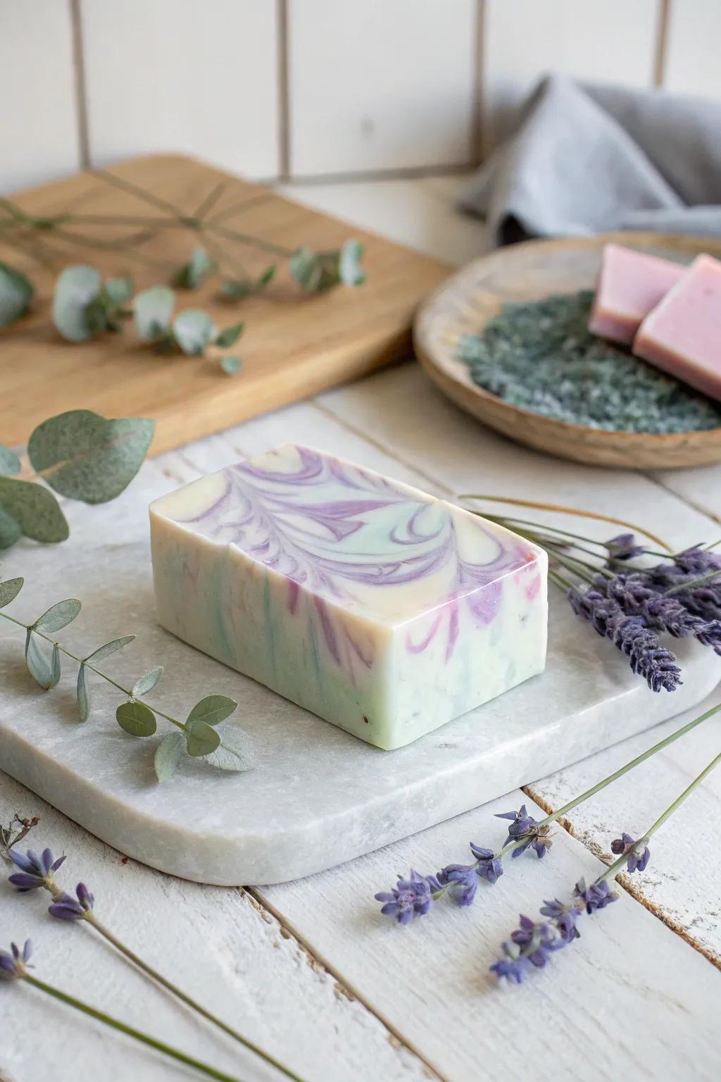 Craft your own serene oasis with beautifully handmade soap bars.