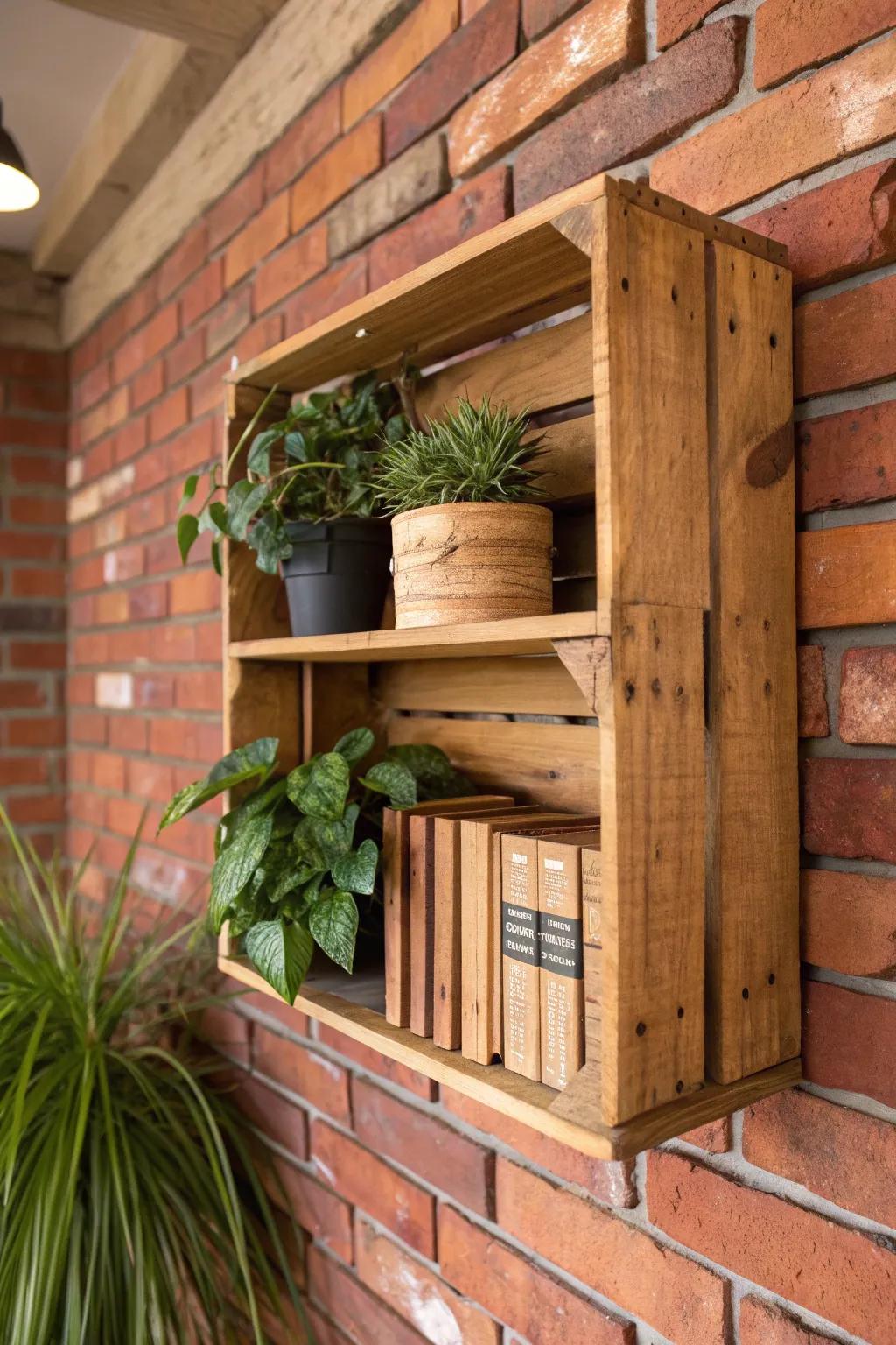 Transform your space with handcrafted floating crates—where style meets functionality.