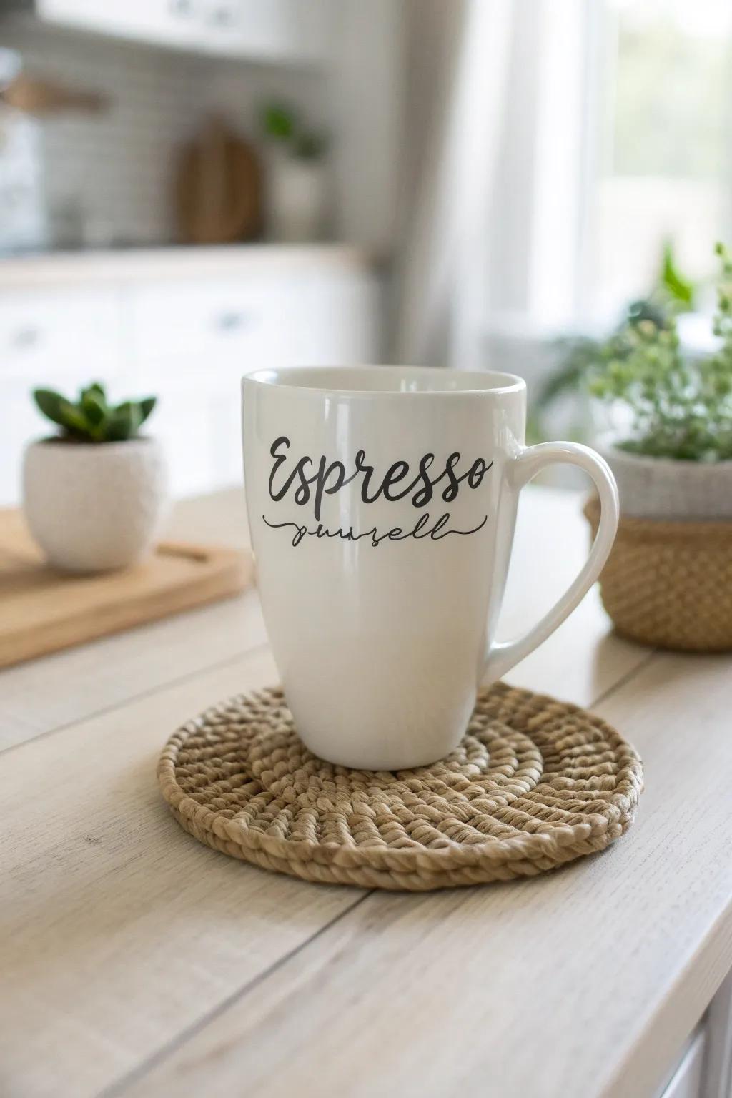 Start your day with a smile—'Espresso Yourself' in style!
